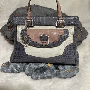Elegant Gray and Tan Women's Bag, Guess bag